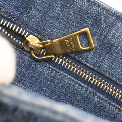 Prada Canapa Convertible Tote Denim