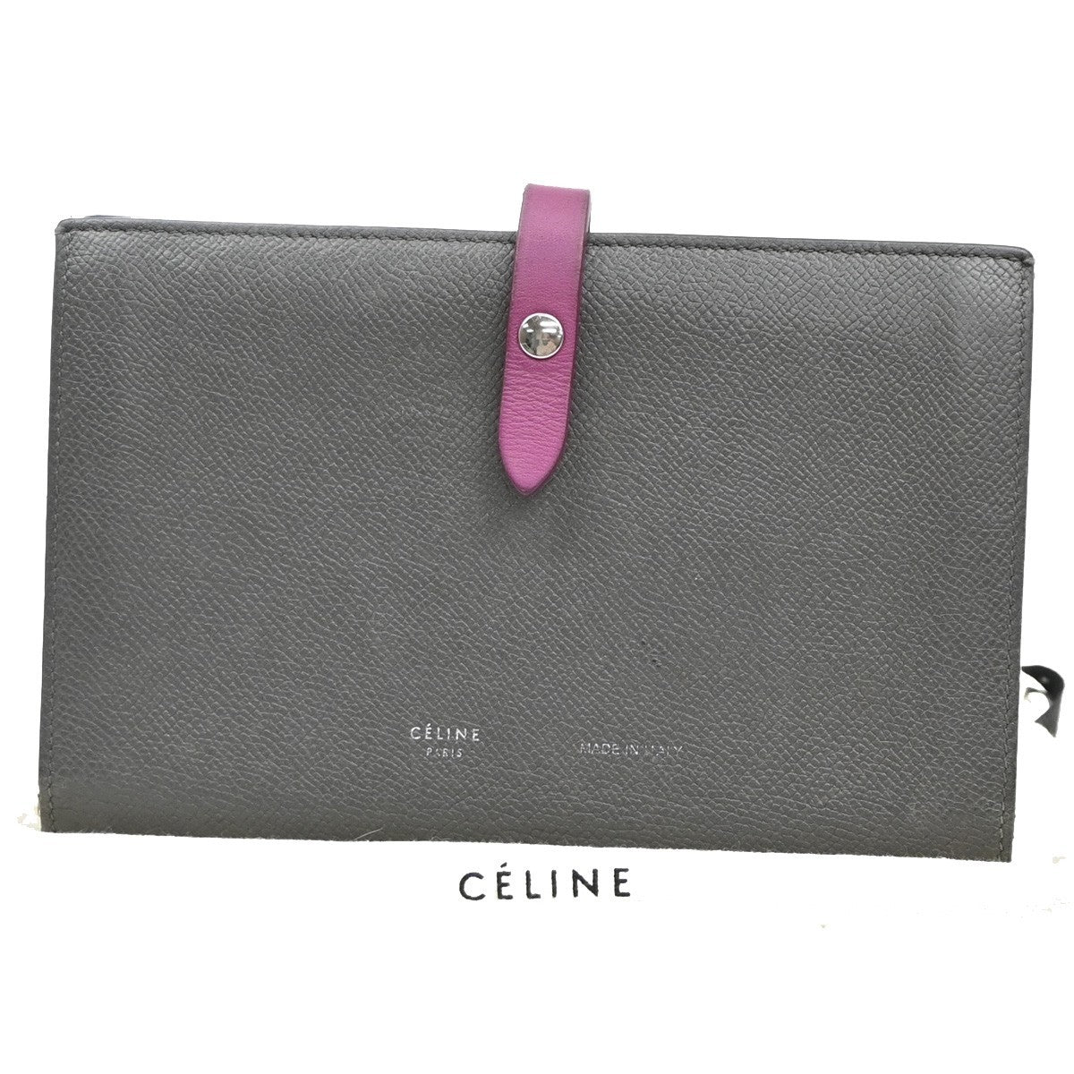 Celine Bifold Flat Wallet Leather