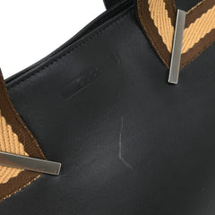 Gucci Web Handbag Leather wih Canvas