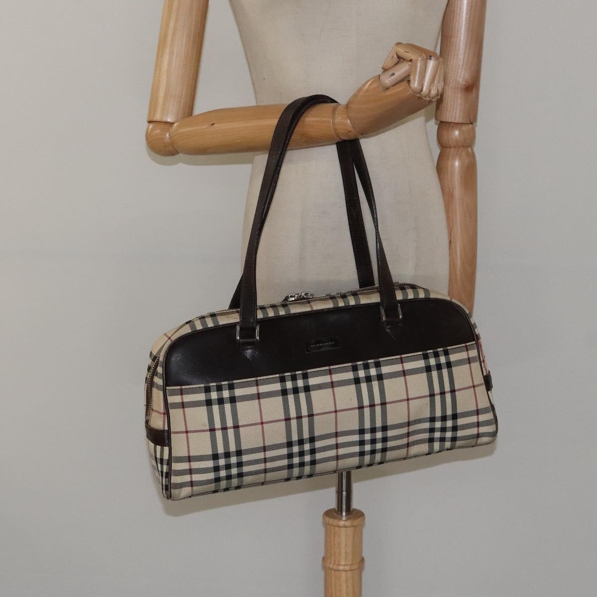 Burberry Nova Check Bowling Bag Canvas