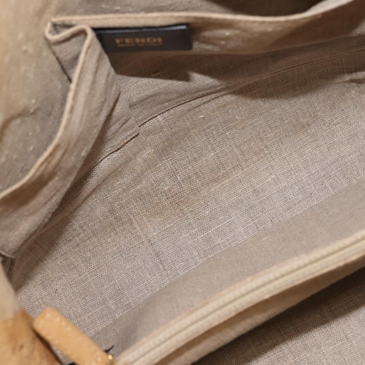 Fendi Pequin 2Bag Canvas and Leather