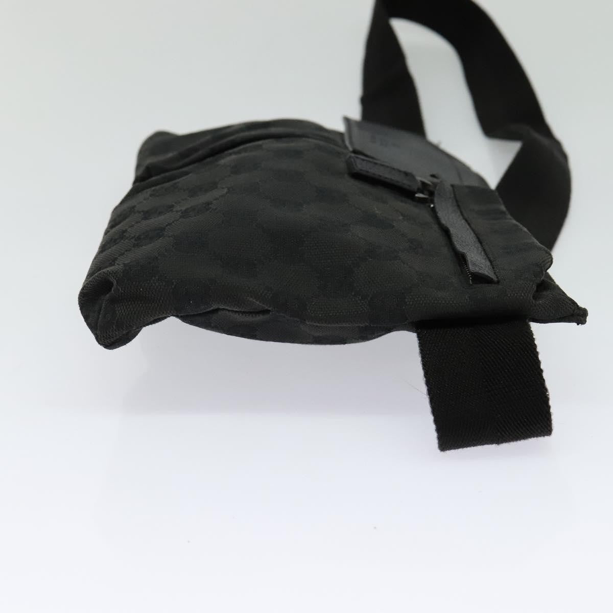 Gucci Vintage Double Belt Bag GG Canvas with Leather