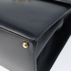 Celine Circle Logo Handbag Leather