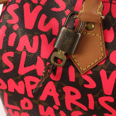 Louis Vuitton Speedy Handbag Limited Edition Monogram Graffiti