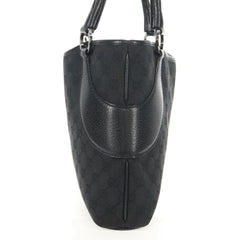 Gucci Vintage Ring Tote GG Canvas with Leather