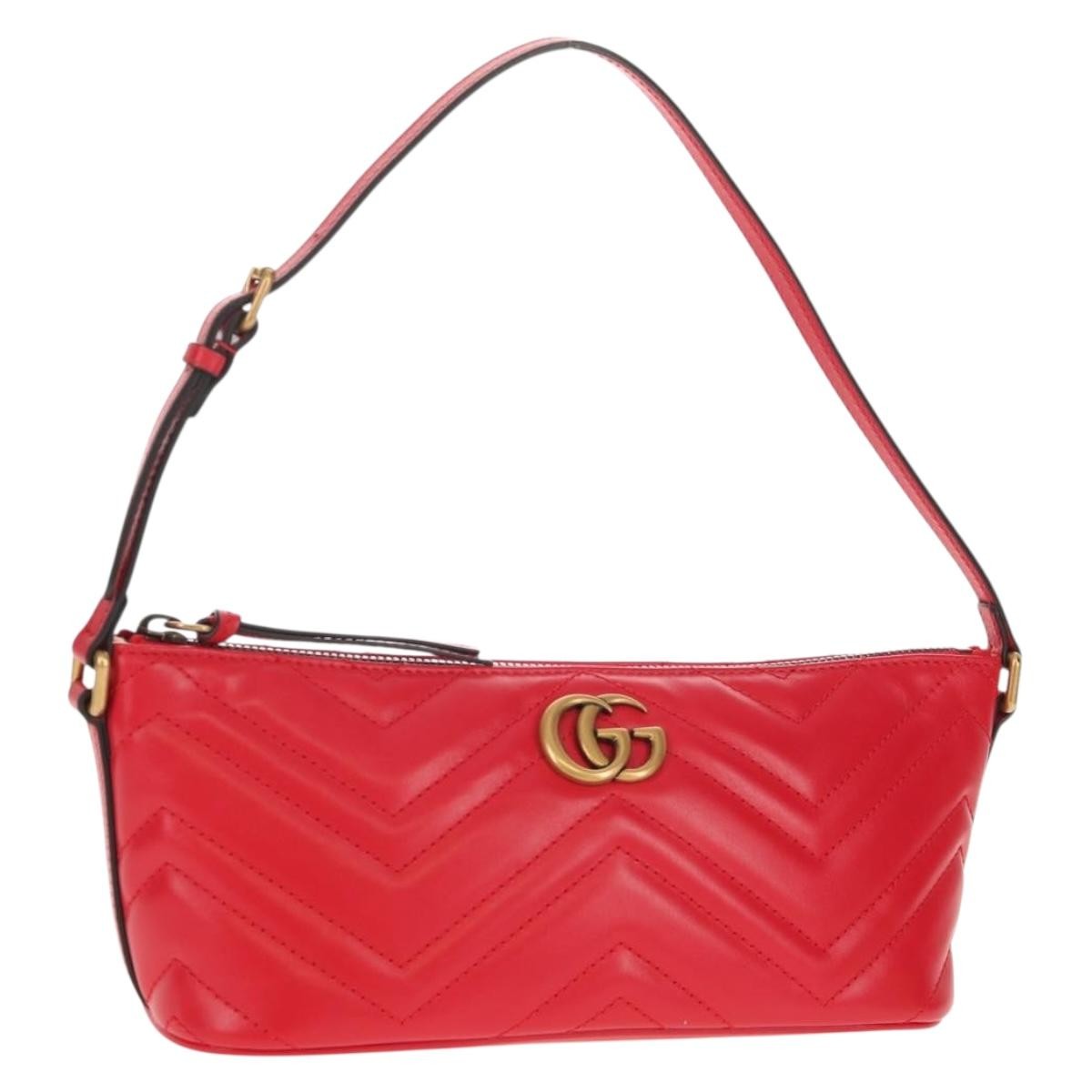 Gucci GG Marmont Pochette Shoulder Bag Matelasse Leather