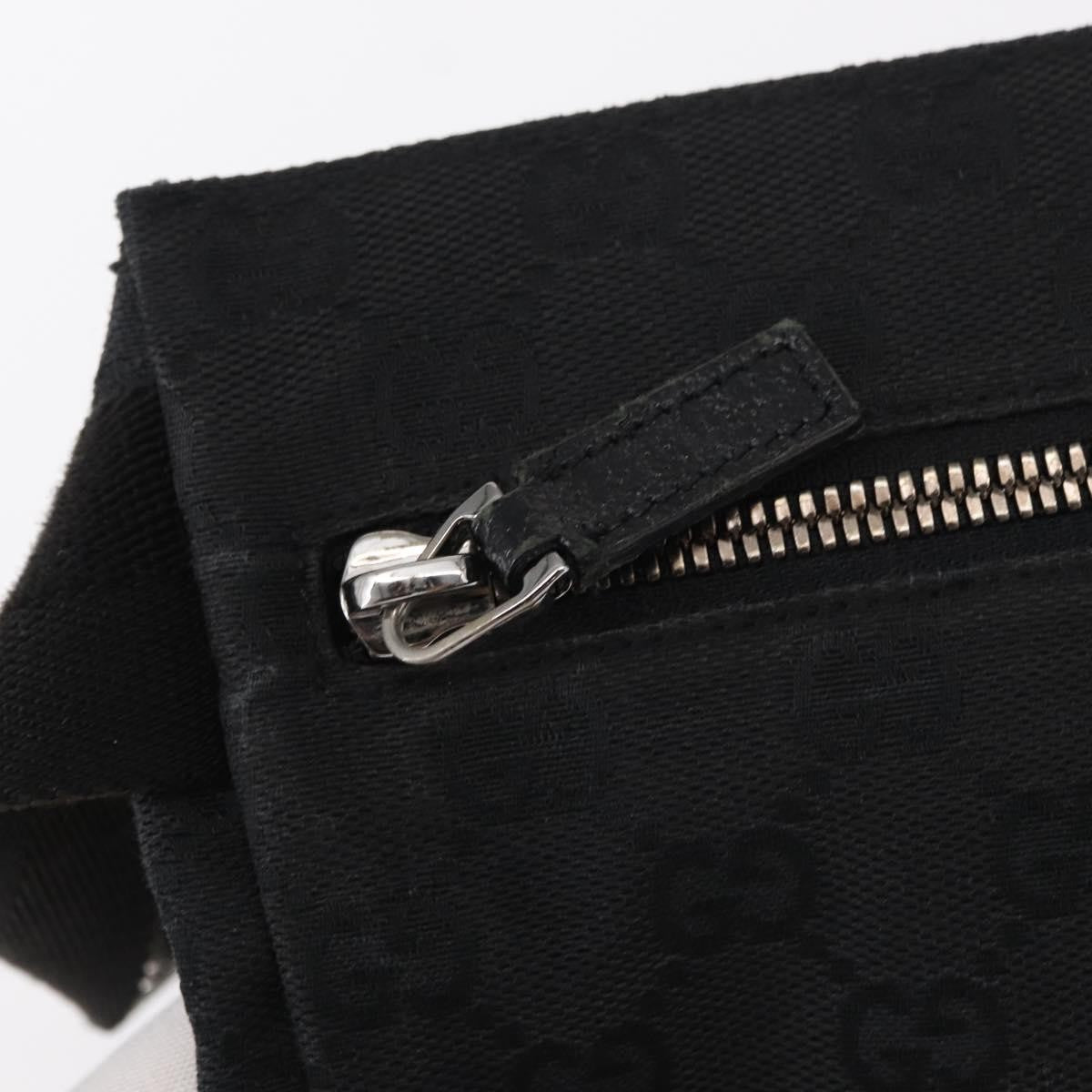 Gucci Vintage Double Belt Bag GG Canvas with Leather