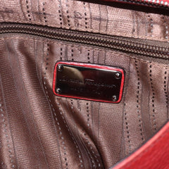 Salvatore Ferragamo Sofia Satchel Grainy Leather