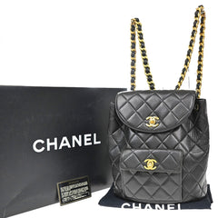 Chanel Vintage CC Pocket Backpack Quilted Lambskin