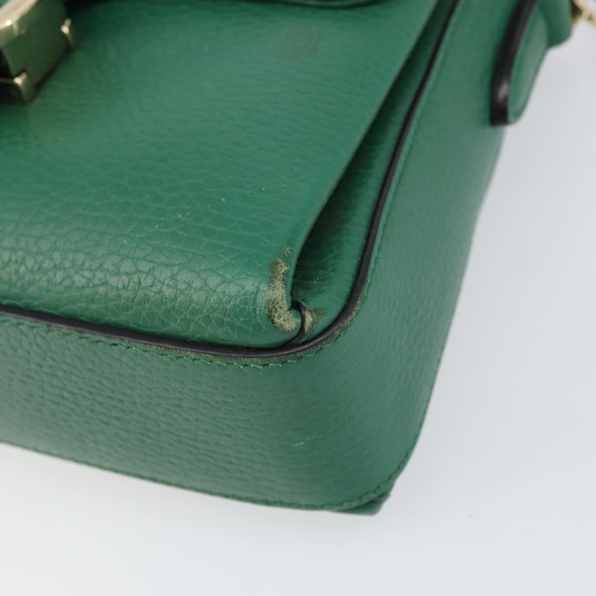 Gucci Interlocking Chain Crossbody Bag Leather