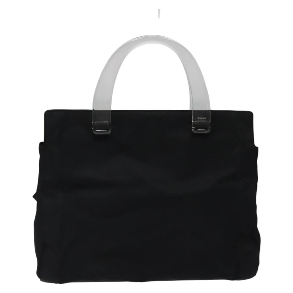Prada Resin Handle Tote Tessuto