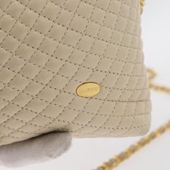 Bally Vintage Chain Shoulder Bag Quilted Leather