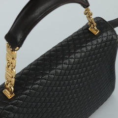 Bally Vintage Flap Handbag Quilted Leather