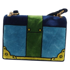 Prada Cahier Crossbody Bag Printed Velvet