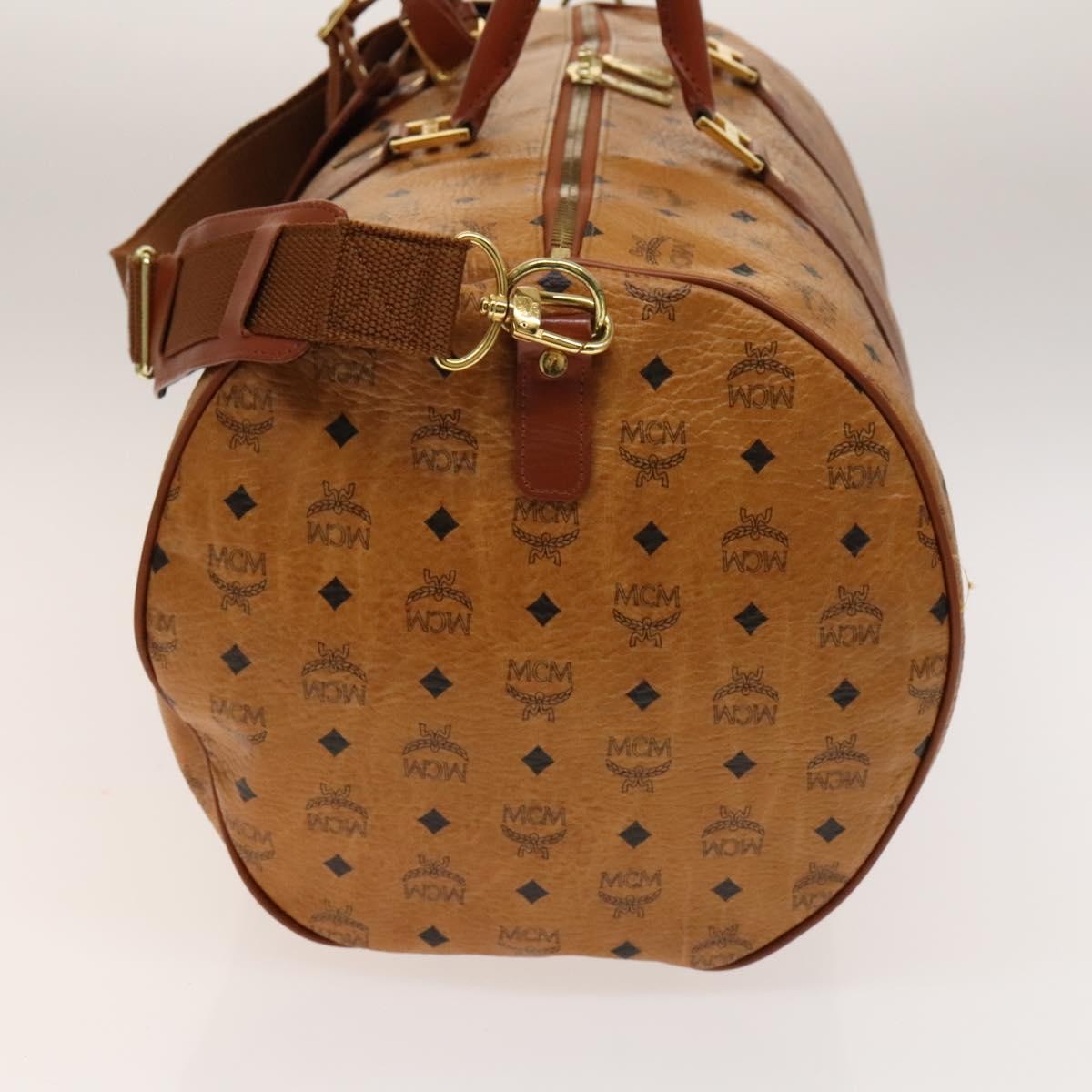 MCM Visetos Handbag Canvas and Leather