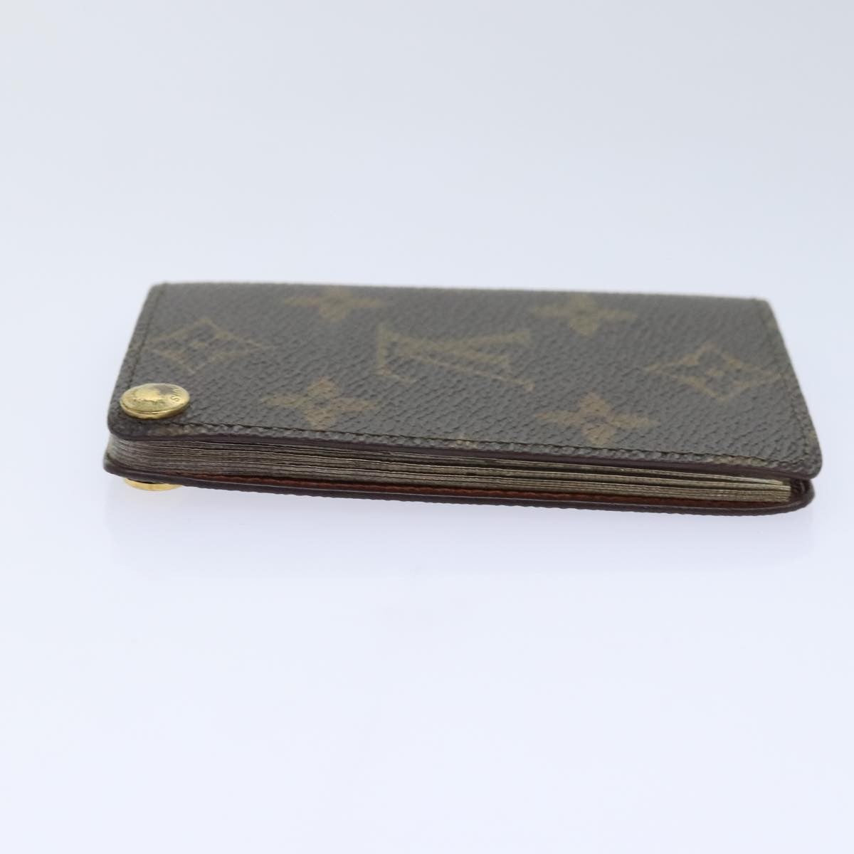 Louis Vuitton Porte Cartes Pression Card Case Monogram Canvas