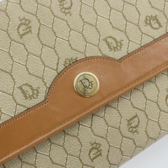 Christian Dior Vintage Honeycomb chain Canvas