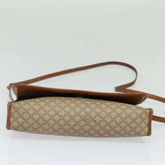 Celine Vintage Macadam Shoulder Bag Canvas and Leather