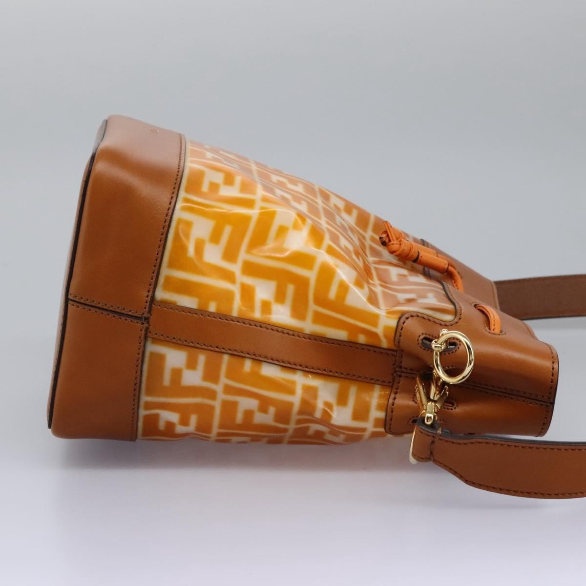 Fendi FF Logo Mon Tresor Bucket Bag Canvas