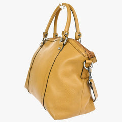 Gucci Britt Convertible Dome Satchel Leather