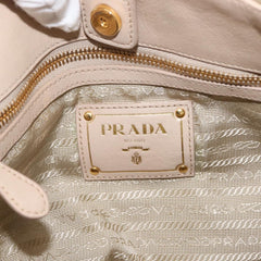 Prada Chain Front Zip Tote Quilted Tessuto