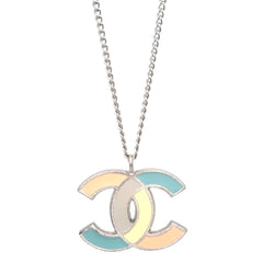 Chanel CC Pendant Necklace Metal