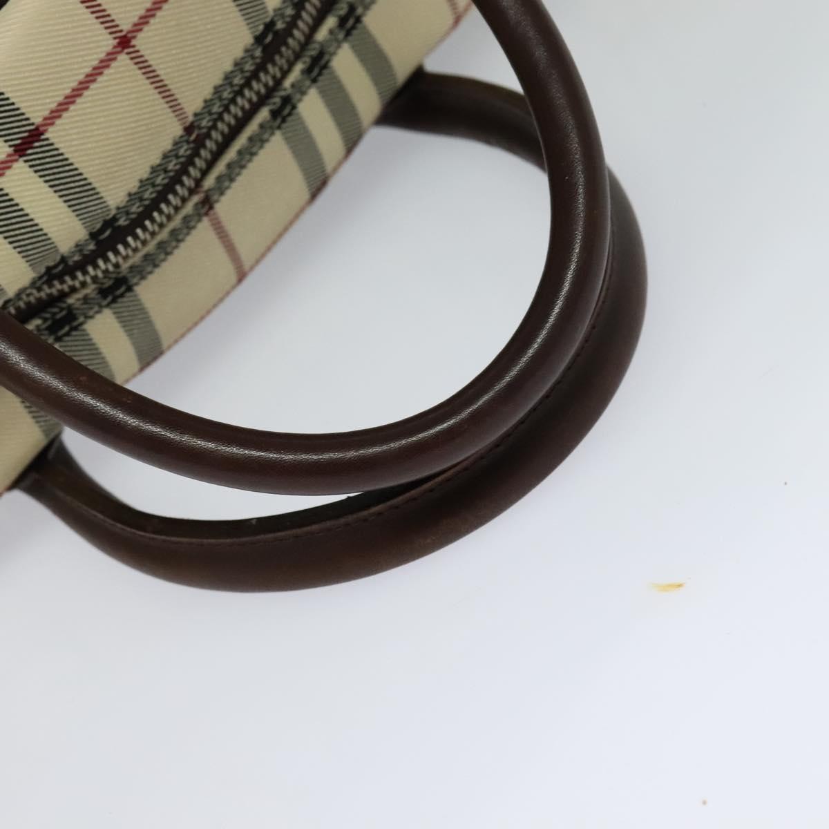 Burberry Vintage Zip Around Duffle Bag House Check Canvas