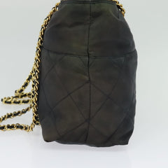 Prada Chain Shoulder Bag Quilted Tessuto