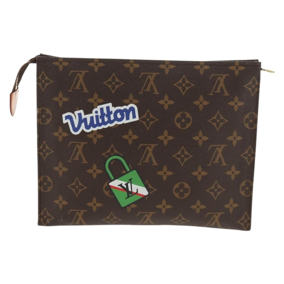 Louis Vuitton Toiletry Pouch Limited Edition Patches Monogram Canvas