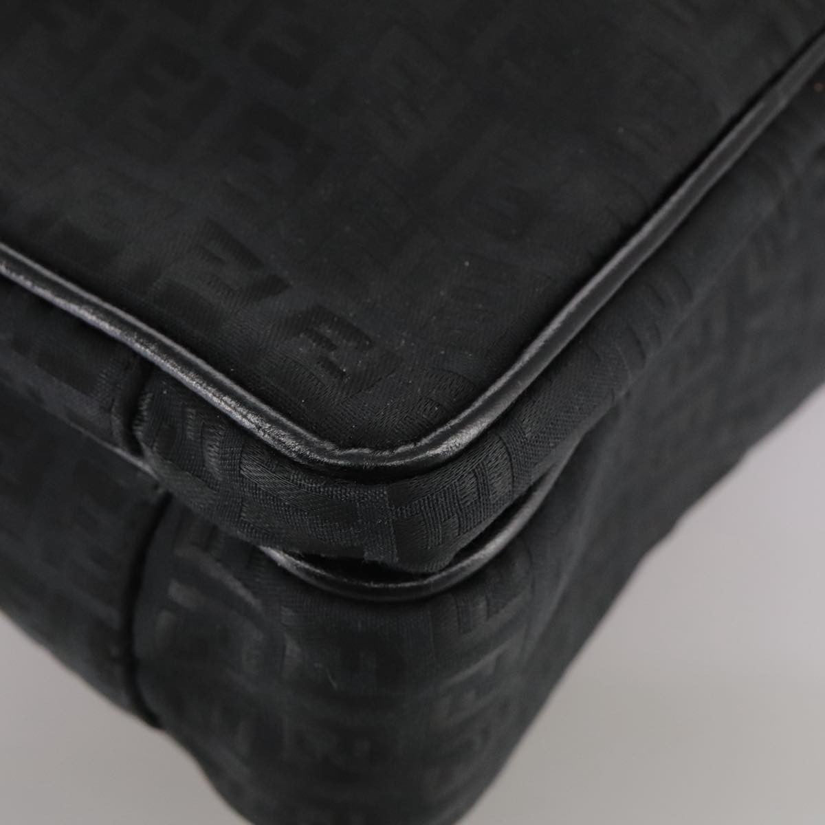 Fendi Convertible Pushlock Flap Satchel Zucca Canvas and Leather