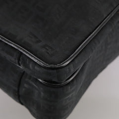 Fendi Convertible Pushlock Flap Satchel Zucca Canvas and Leather