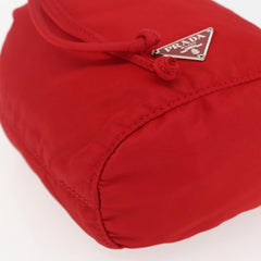 Prada Drawstring Wristlet Bucket Bag Tessuto