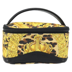 Versace Vanity Hand Bag Canvas and Leather