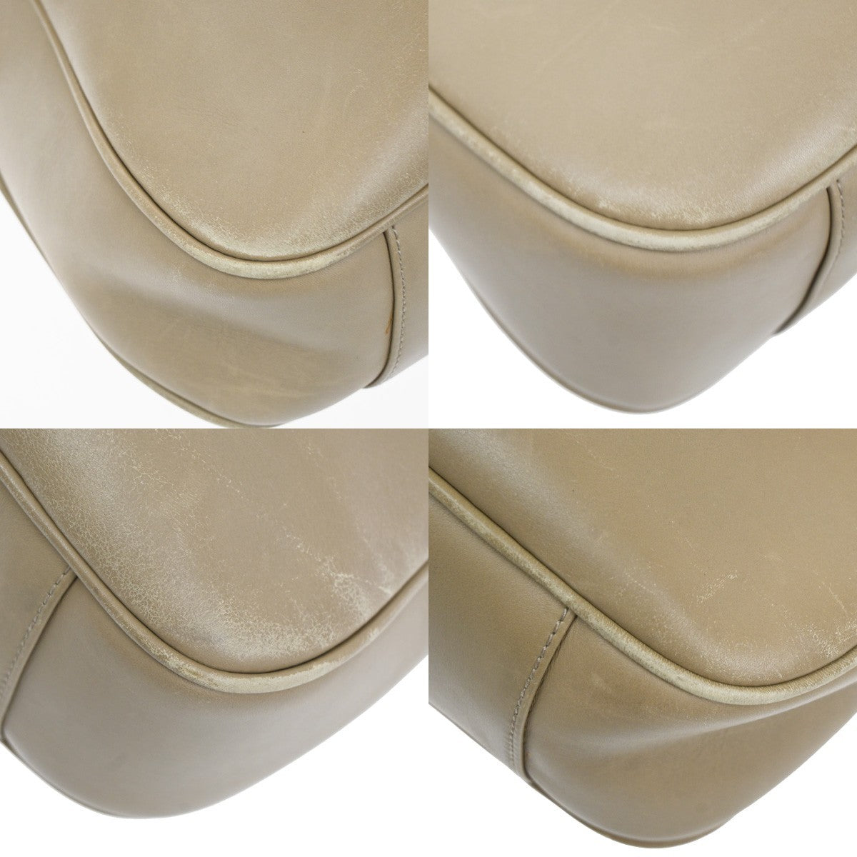 Gucci Vintage Bamboo Handle Open Hobo Leather