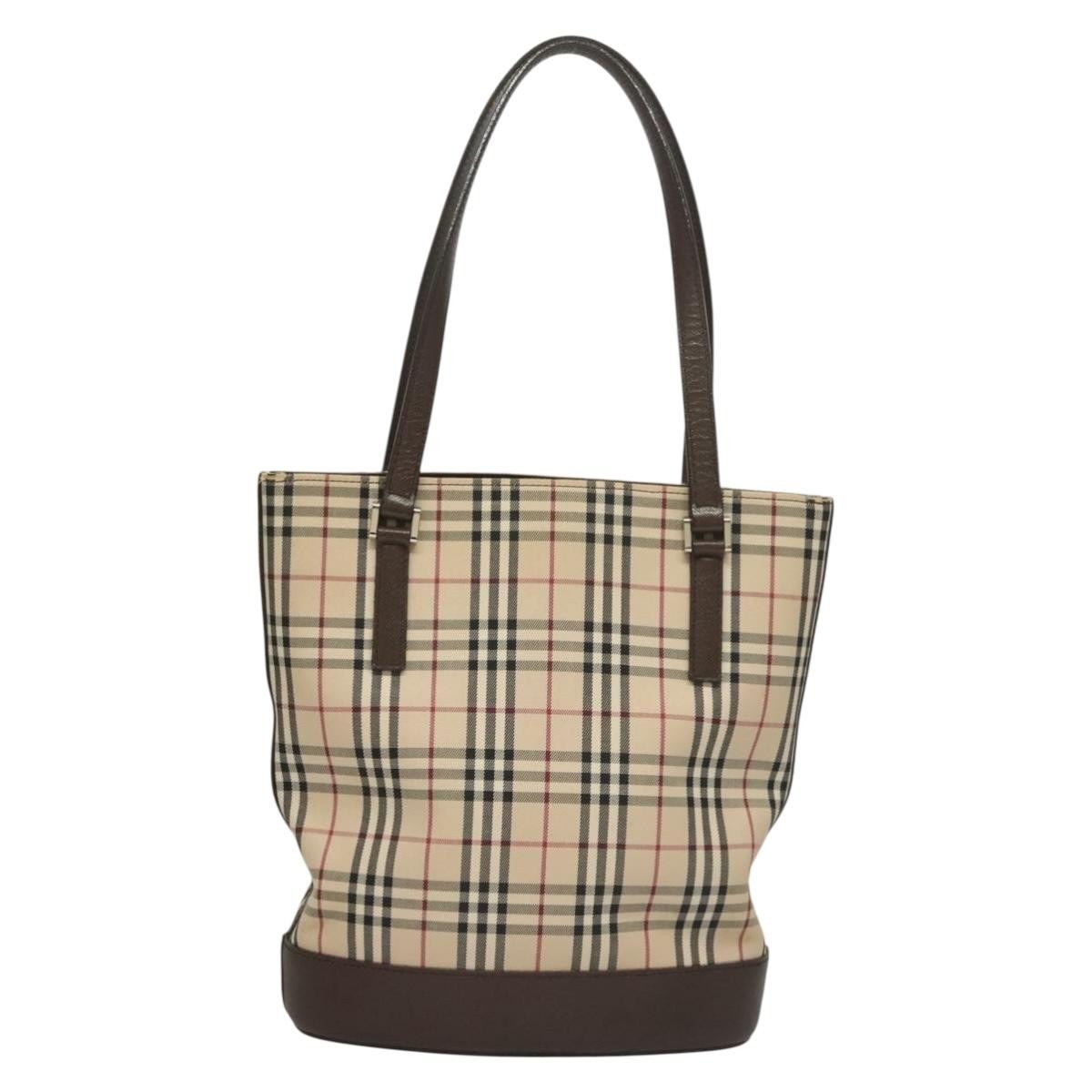 Burberry Nova Check Tote canvas check pattern