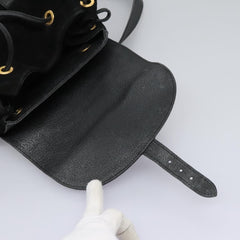 Gucci Vintage Bamboo Backpack Suede