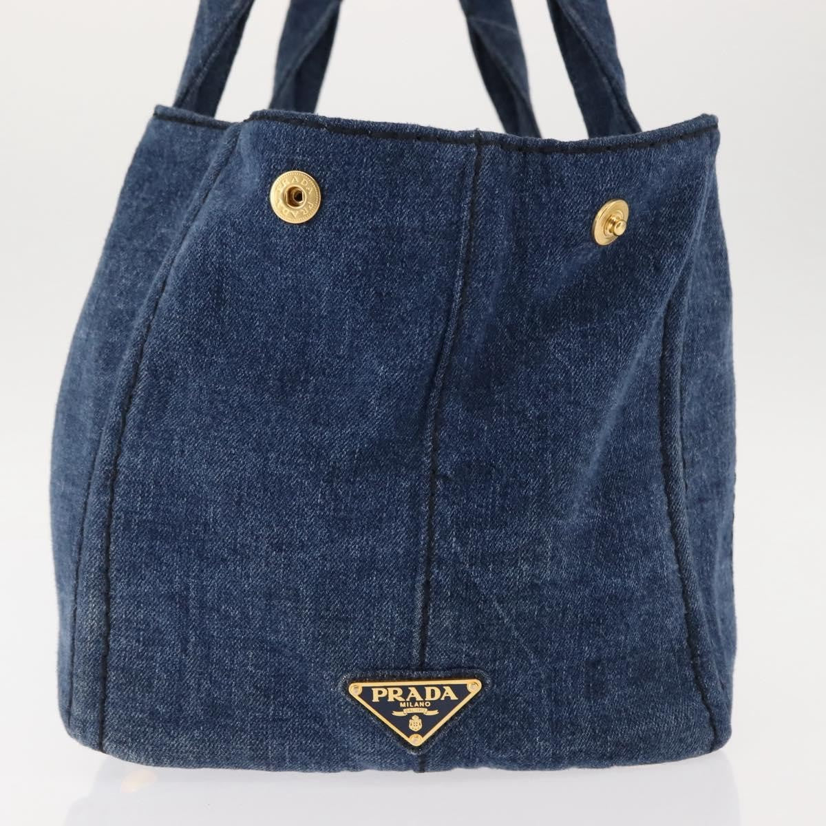 Prada Canapa Convertible Tote Denim