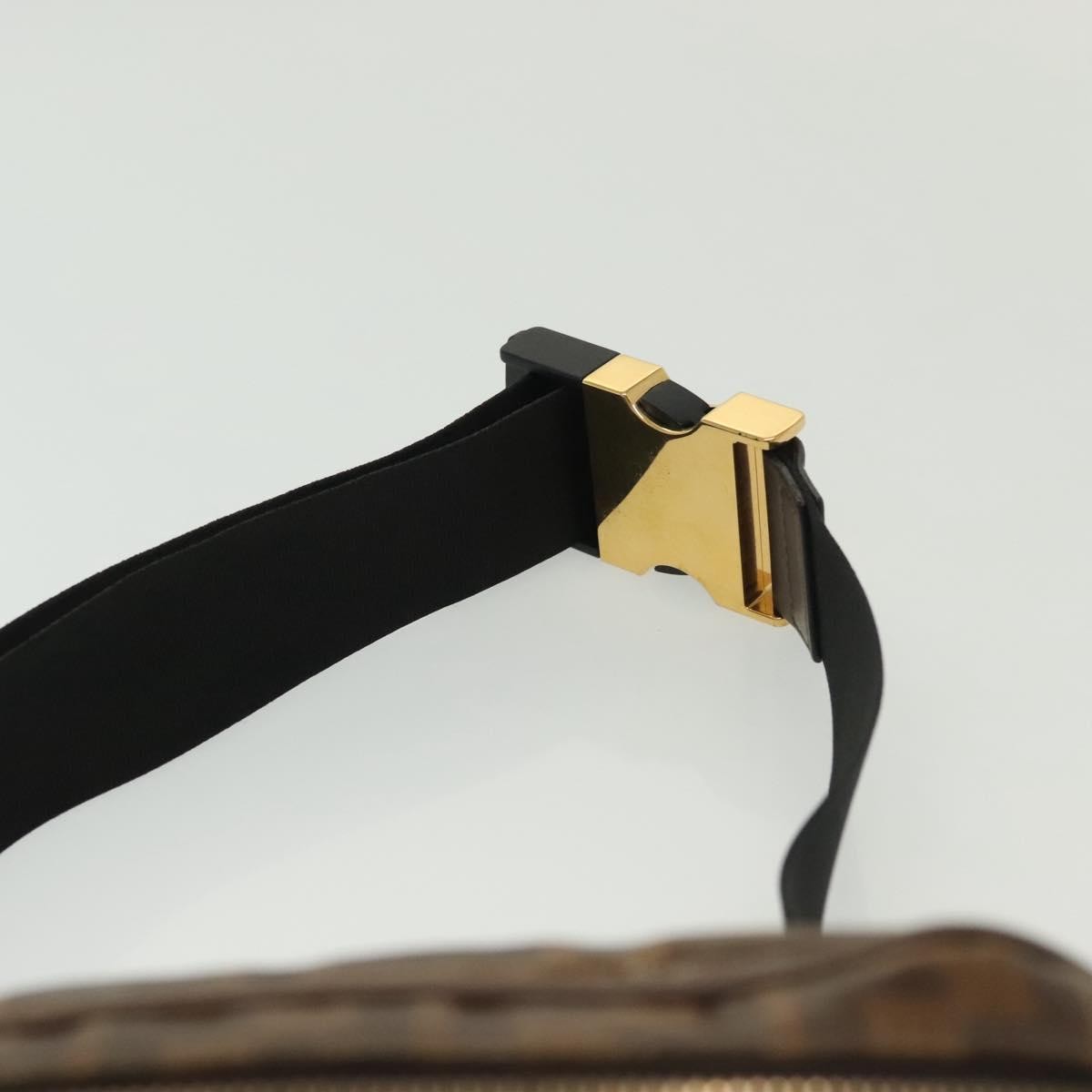 Fendi Mania Logo Waist Bag Zucca Coated Canvas