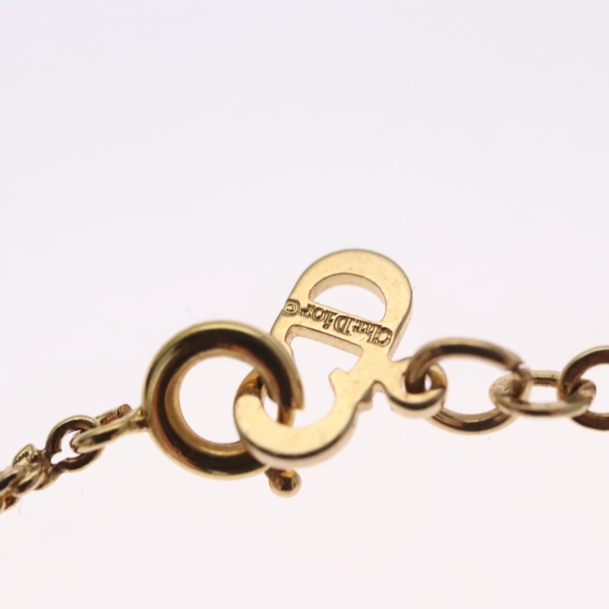 Christian Dior CD Pendant Necklace Metal