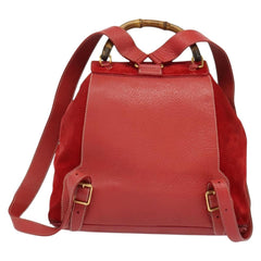 Gucci Bamboo Tassel Backpack Suede