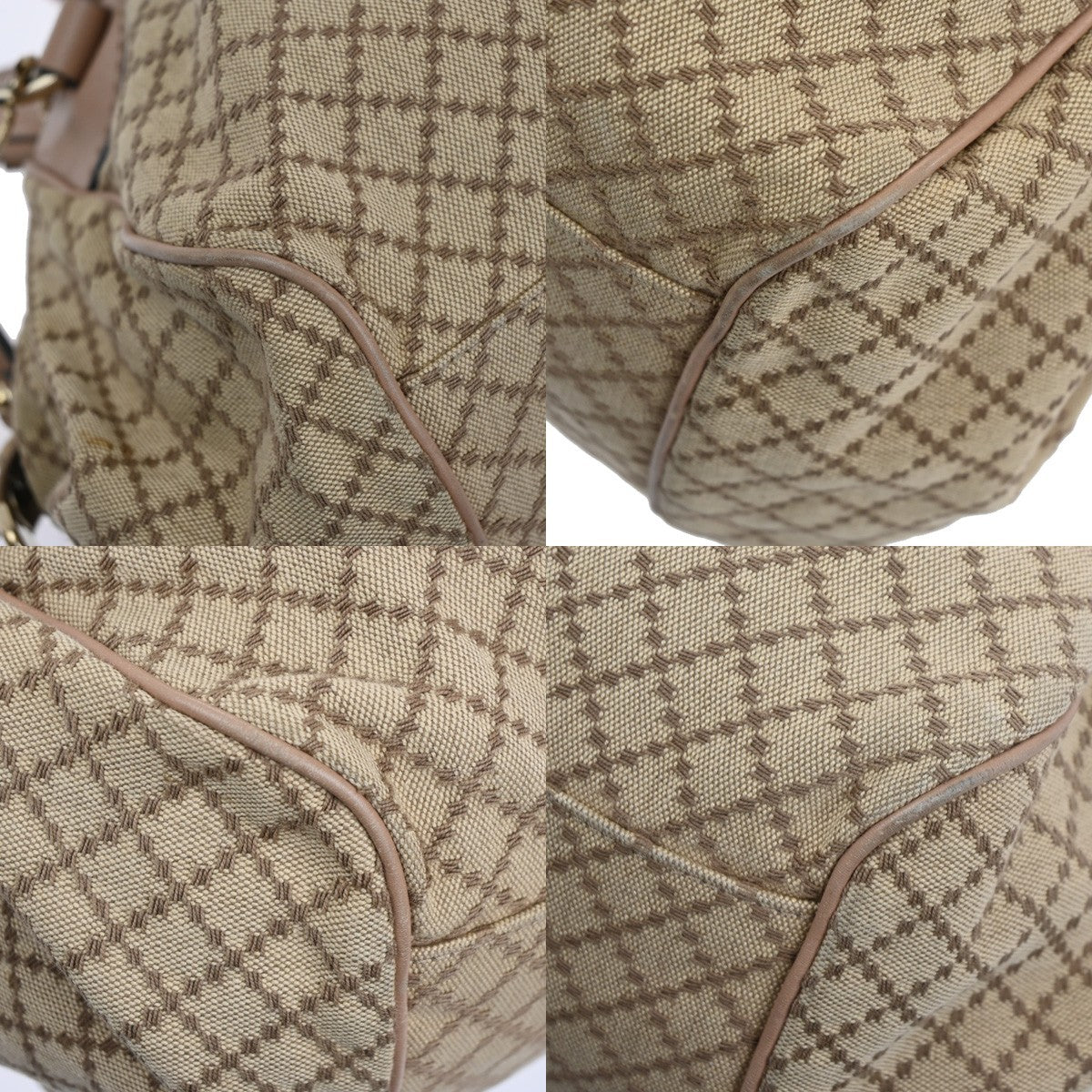 Gucci Sukey Convertible Boston Bag Diamante Canvas