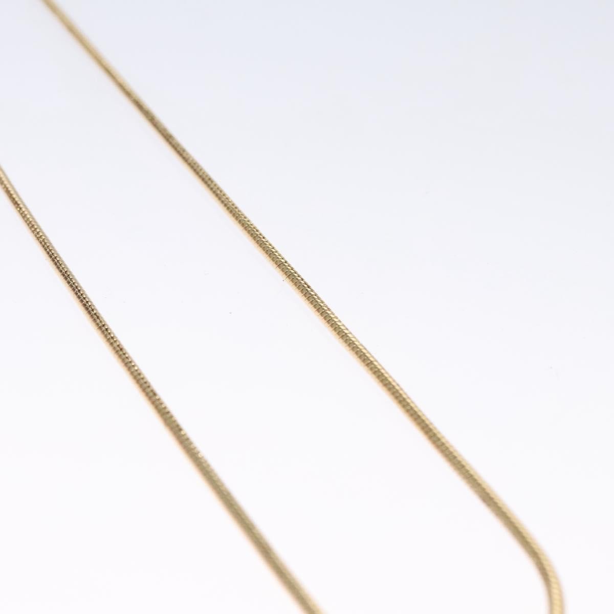 Christian Dior Logo Pendant Necklace Metal