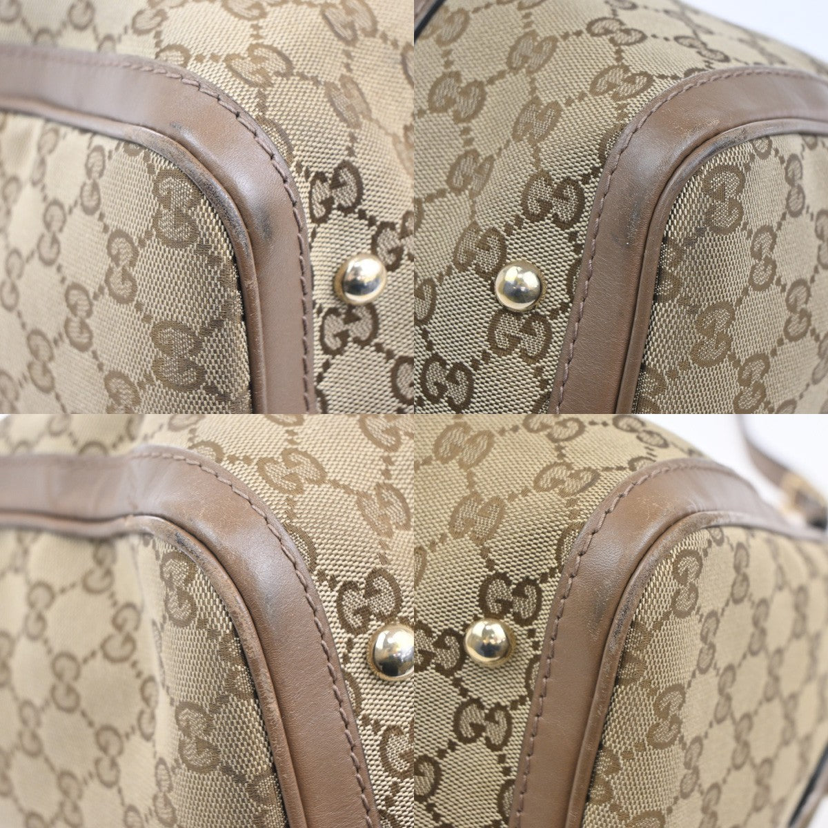 Gucci Vintage Web Boston Bag GG Canvas