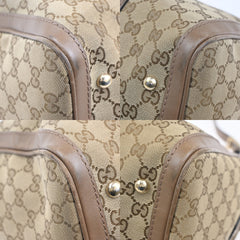 Gucci Vintage Web Boston Bag GG Canvas
