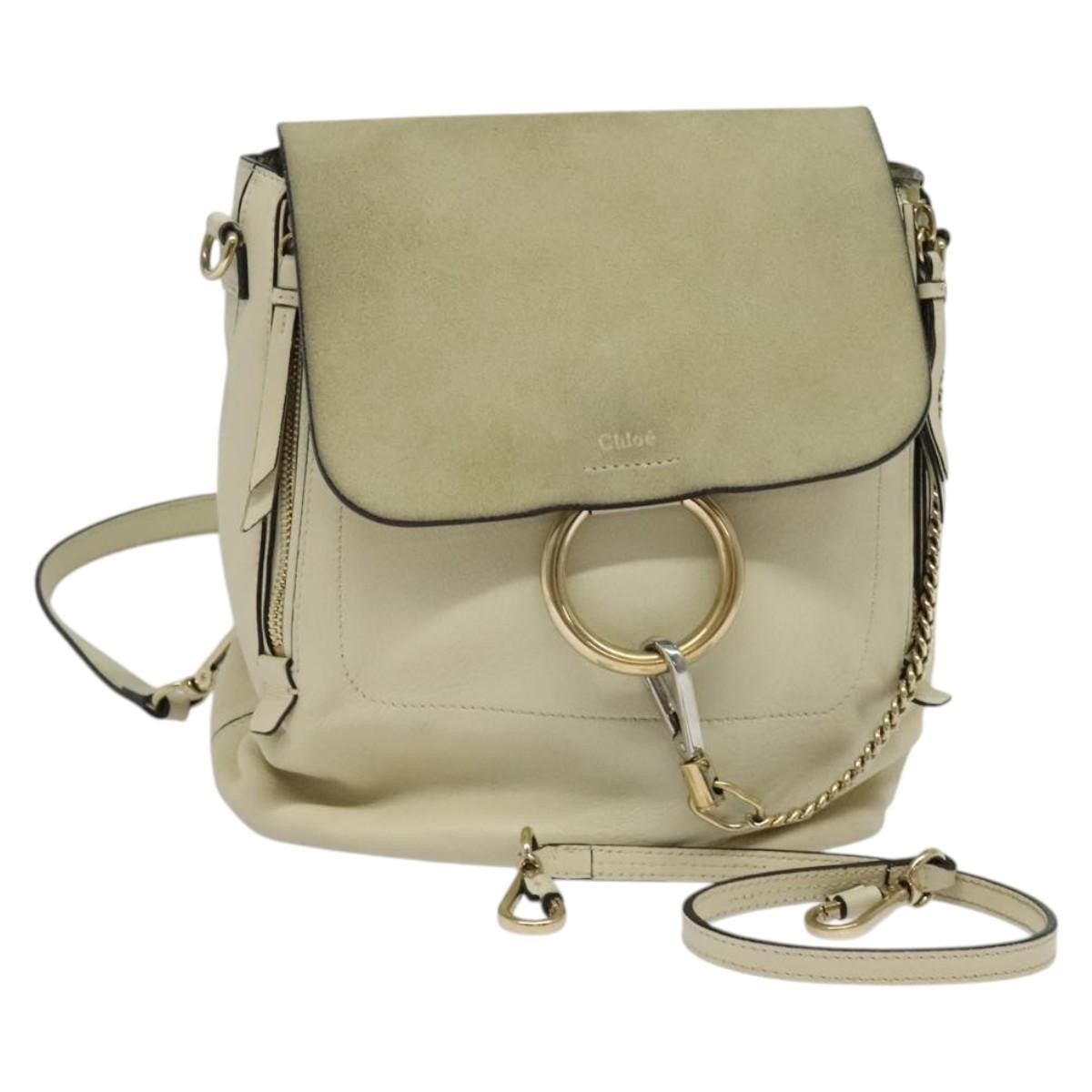 Chloe Faye Backpack Leather and Suede