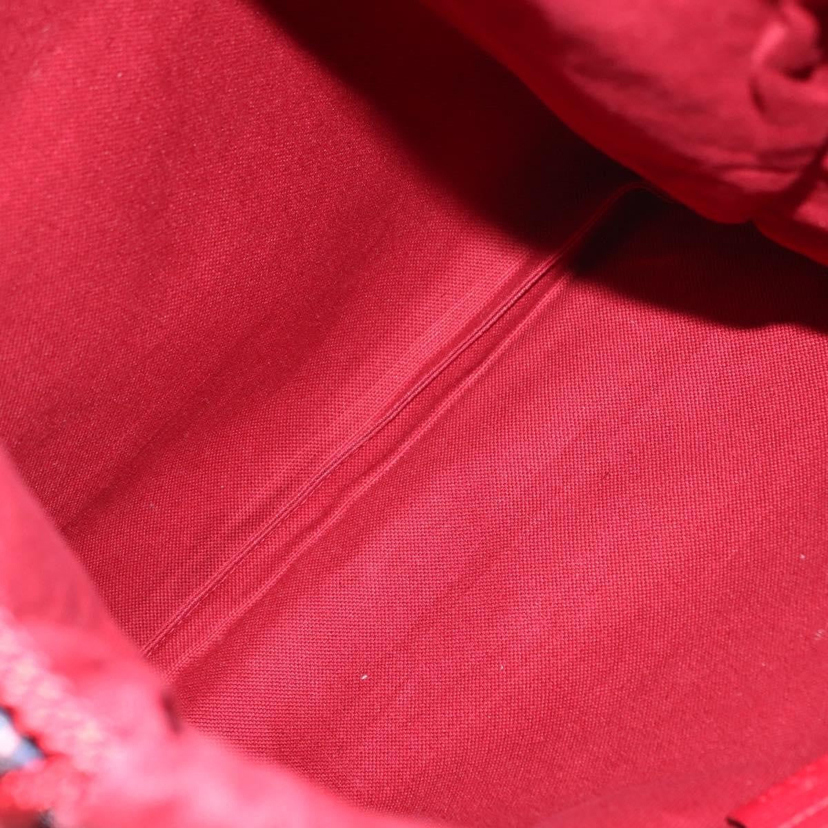 Gucci Logo Drawstring Backpack Striped Canvas