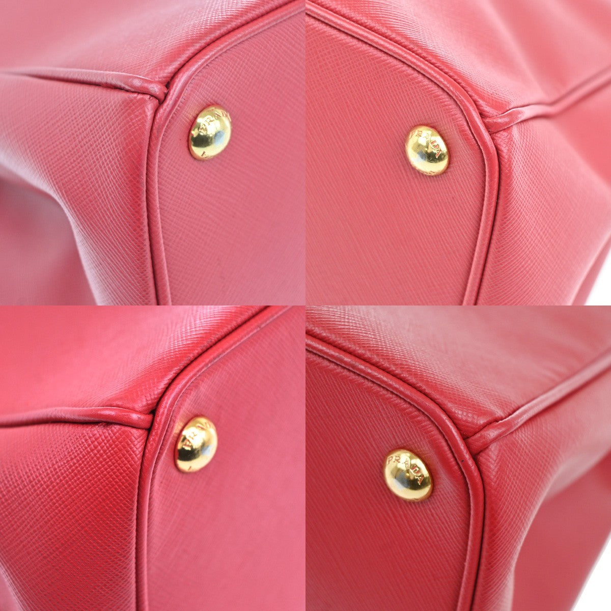 Prada Double Zip Lux Tote Saffiano Leather