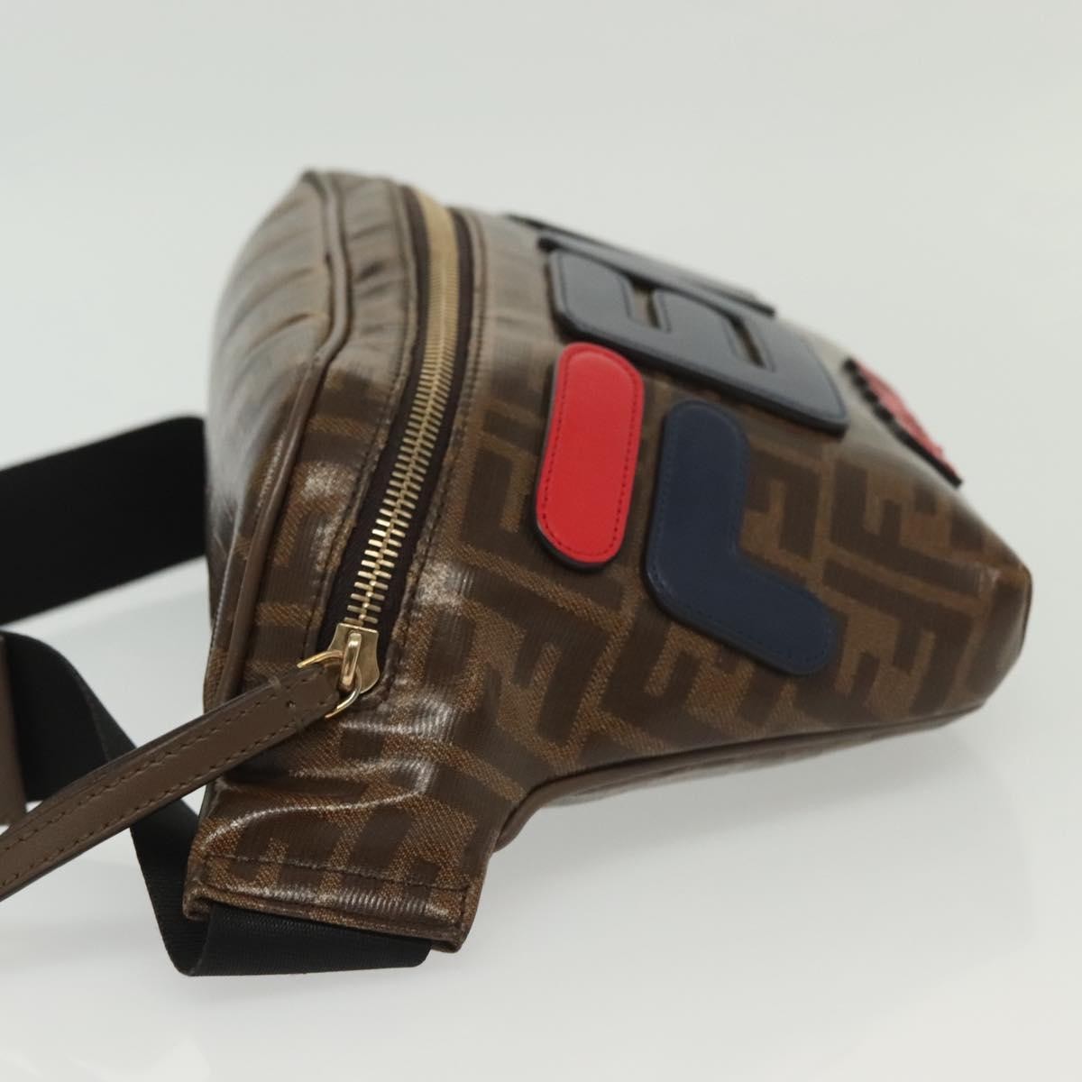 Fendi Mania Logo Waist Bag Zucca Coated Canvas