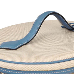 Hermes Intercity Victoria Travel Case Toile with Leather