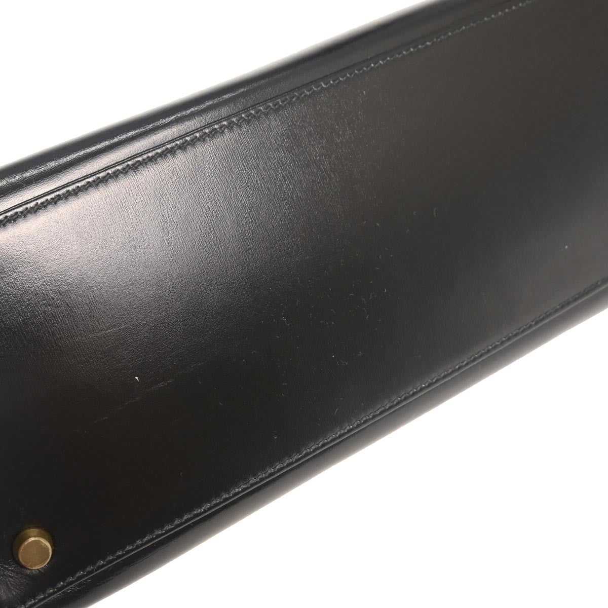 Hermes Kelly Handbag Black Box Calf with Gold Hardware